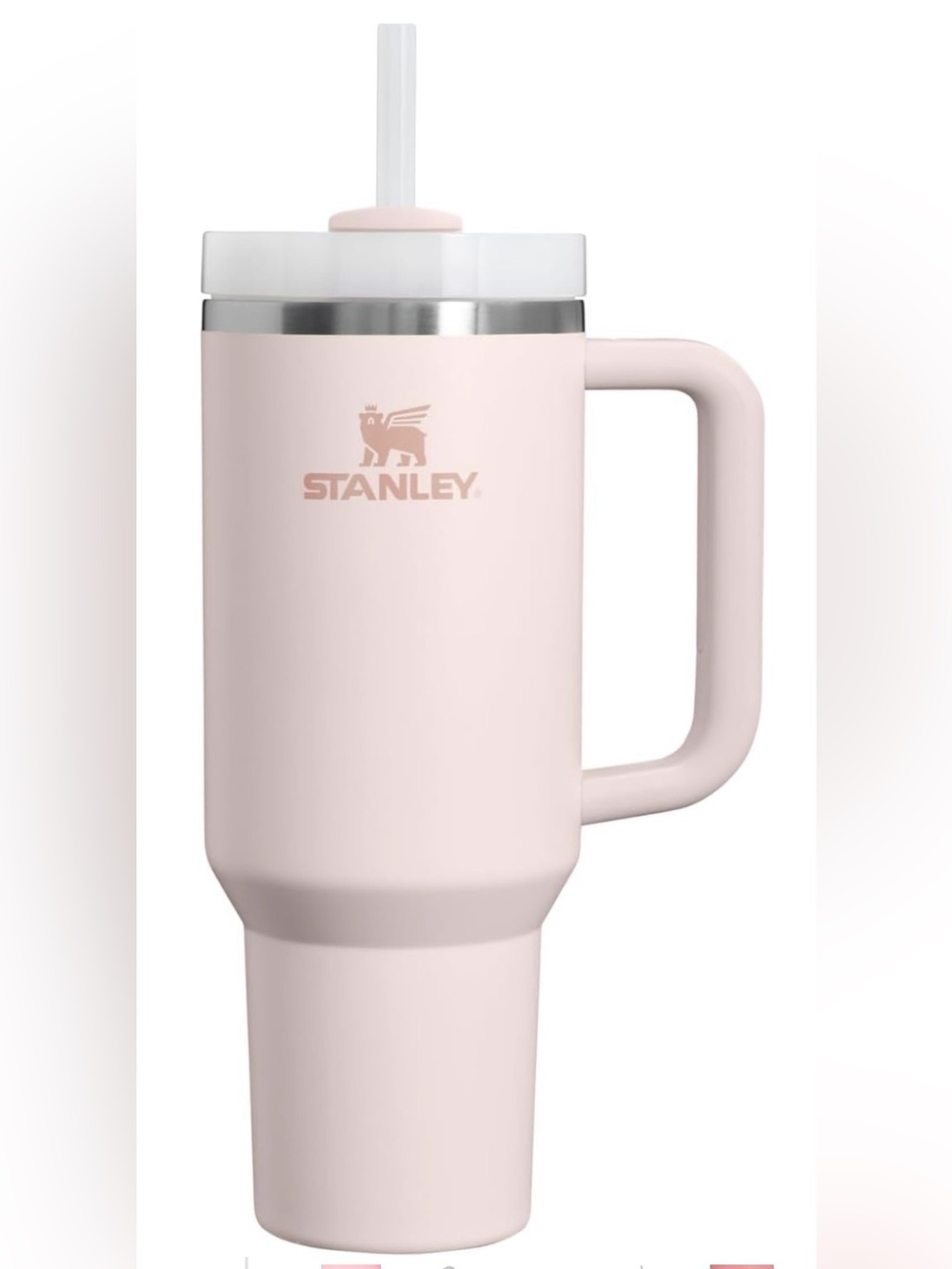 Stanley Blush Pink Insulated Travel Tumbler with Handle 40oz New with Paperwork
